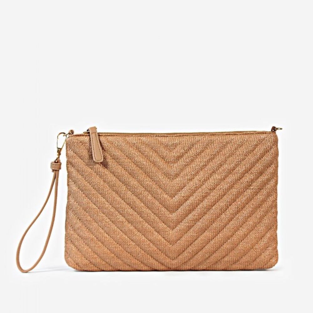 Clutch or Crossbody - Almond